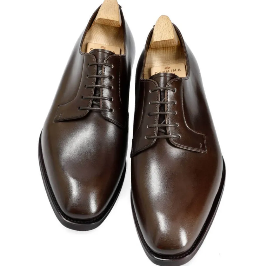 blucher_a_tige_lisse_marron_boxcalf__carmina_3.webp Online Carmina BLUCHER A TIGE LISSE MARRON BOXCALF | BROWN