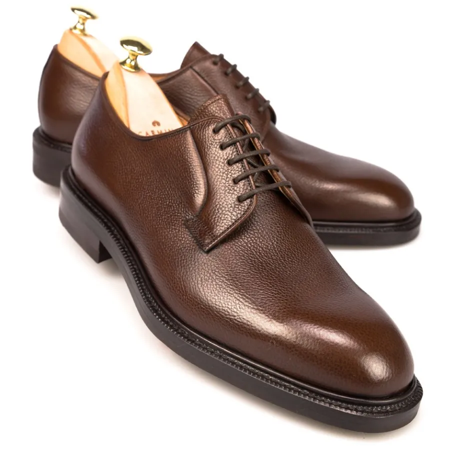 blucher_a_tige_lisse_marron_grabado__carmina_0.webp Cheap Carmina BLUCHER A TIGE LISSE MARRON GRABADO | BROWN