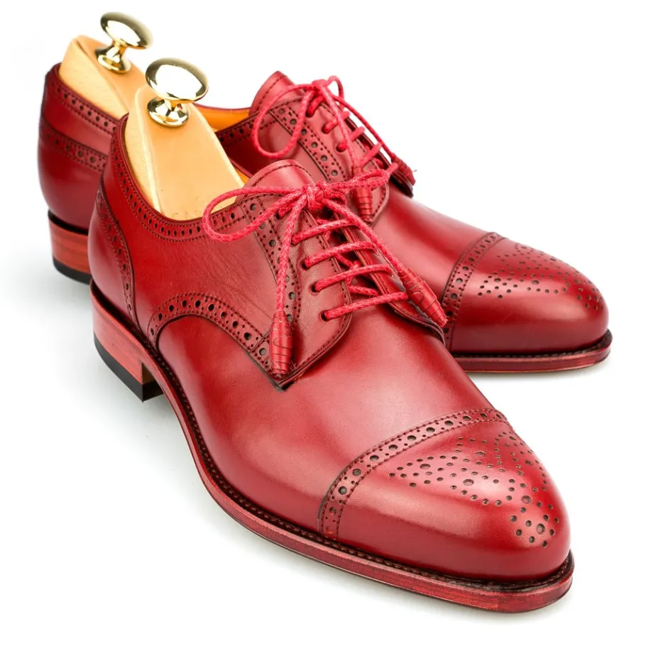blucher_femme_orteil_droit_vitello_rouge_carmina_0.webp Discount Carmina BLUCHER FEMME ORTEIL DROIT VITELLO ROUGE | RED