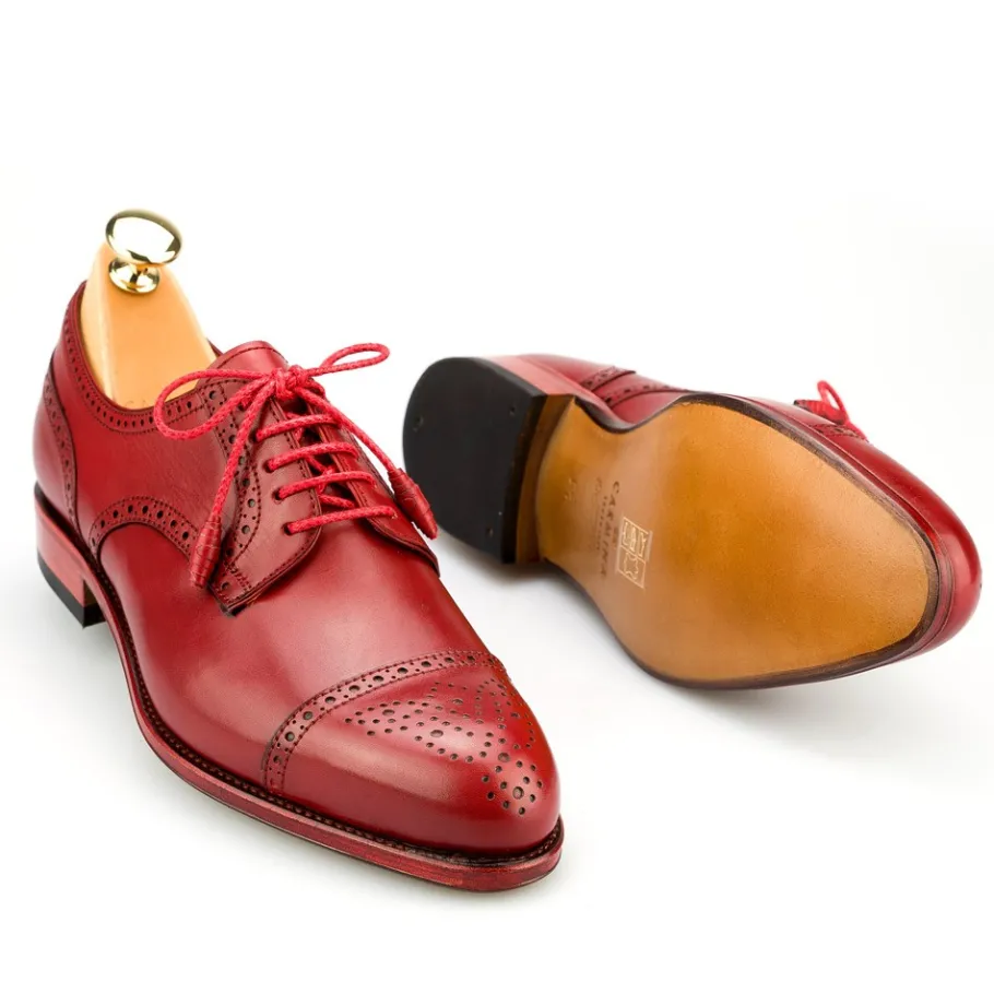 blucher_femme_orteil_droit_vitello_rouge_carmina_1.webp Discount Carmina BLUCHER FEMME ORTEIL DROIT VITELLO ROUGE | RED