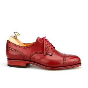 Discount Carmina BLUCHER FEMME ORTEIL DROIT VITELLO ROUGE | RED