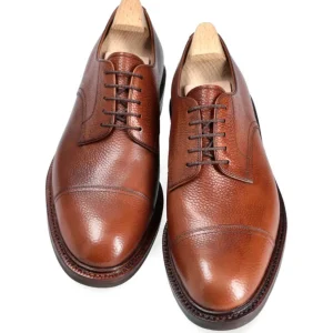 Outlet Carmina BLUCHER STRAIGHT TOE KARAGRAIN | CHESNUT