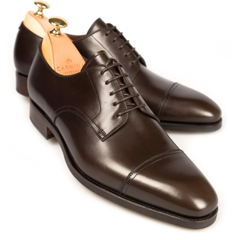 blucher_straight_toe_marron_boxcalf__carmina_0.webp Fashion Carmina BLUCHER STRAIGHT TOE MARRON BOXCALF | BROWN