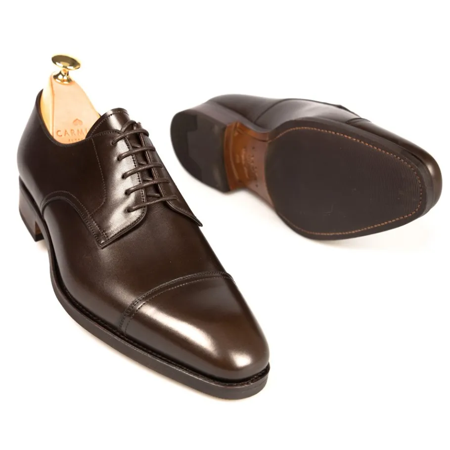 blucher_straight_toe_marron_boxcalf__carmina_1.webp Fashion Carmina BLUCHER STRAIGHT TOE MARRON BOXCALF | BROWN
