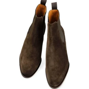 Outlet Carmina BOTTES À TALONS POUR FEMMES DAIM MARRON | BROWN