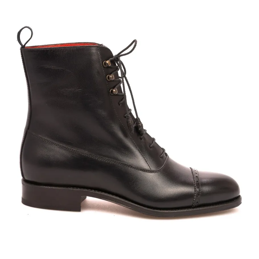 bottes_balmoral_femme_vitello_noir__carmina_2.webp Best Sale Carmina BOTTES BALMORAL FEMME VITELLO NOIR | BLACK