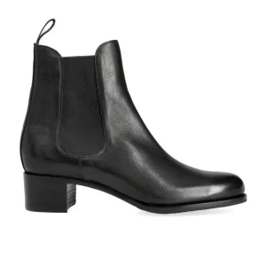 Hot Carmina BOTTES CHELSEA A TALONS RUSTICALF NOIR | BLACK