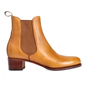 Outlet Carmina BOTTES CHELSEA A TALONS RUSTICALF TAN | TANNED