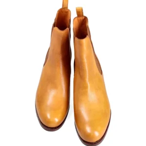 Outlet Carmina BOTTES CHELSEA A TALONS RUSTICALF TAN | TANNED