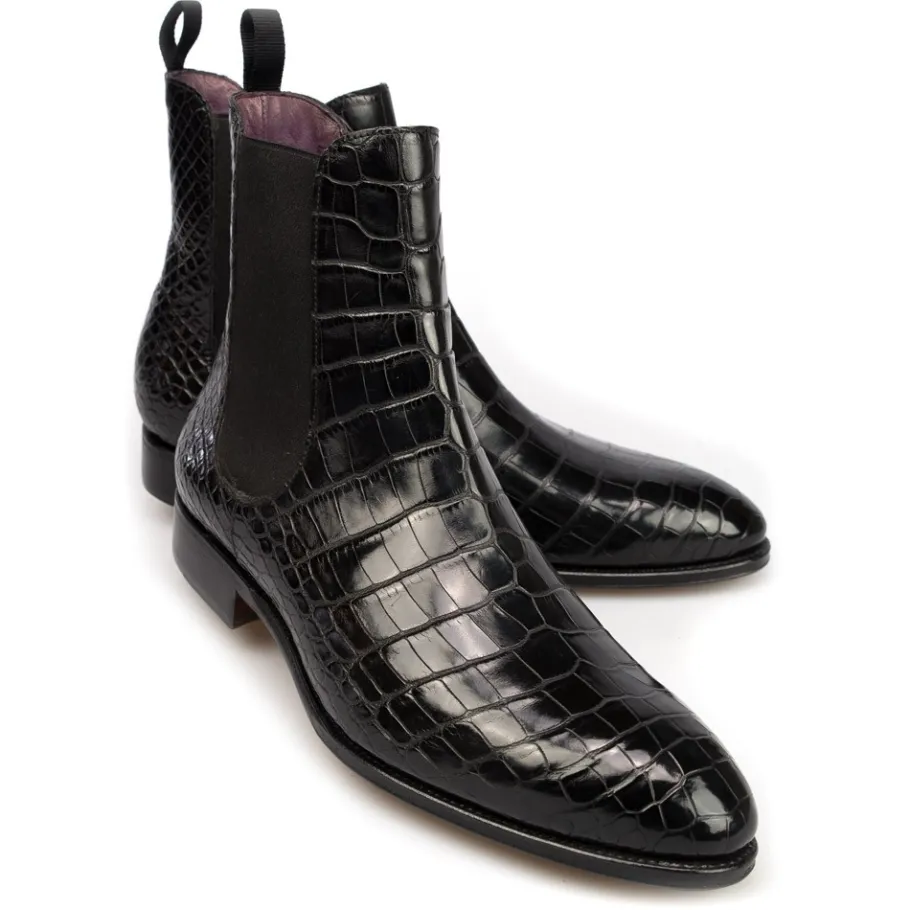 bottes_chelsea_alligator_noir__carmina_0.webp Online Carmina BOTTES CHELSEA ALLIGATOR NOIR | BLACK