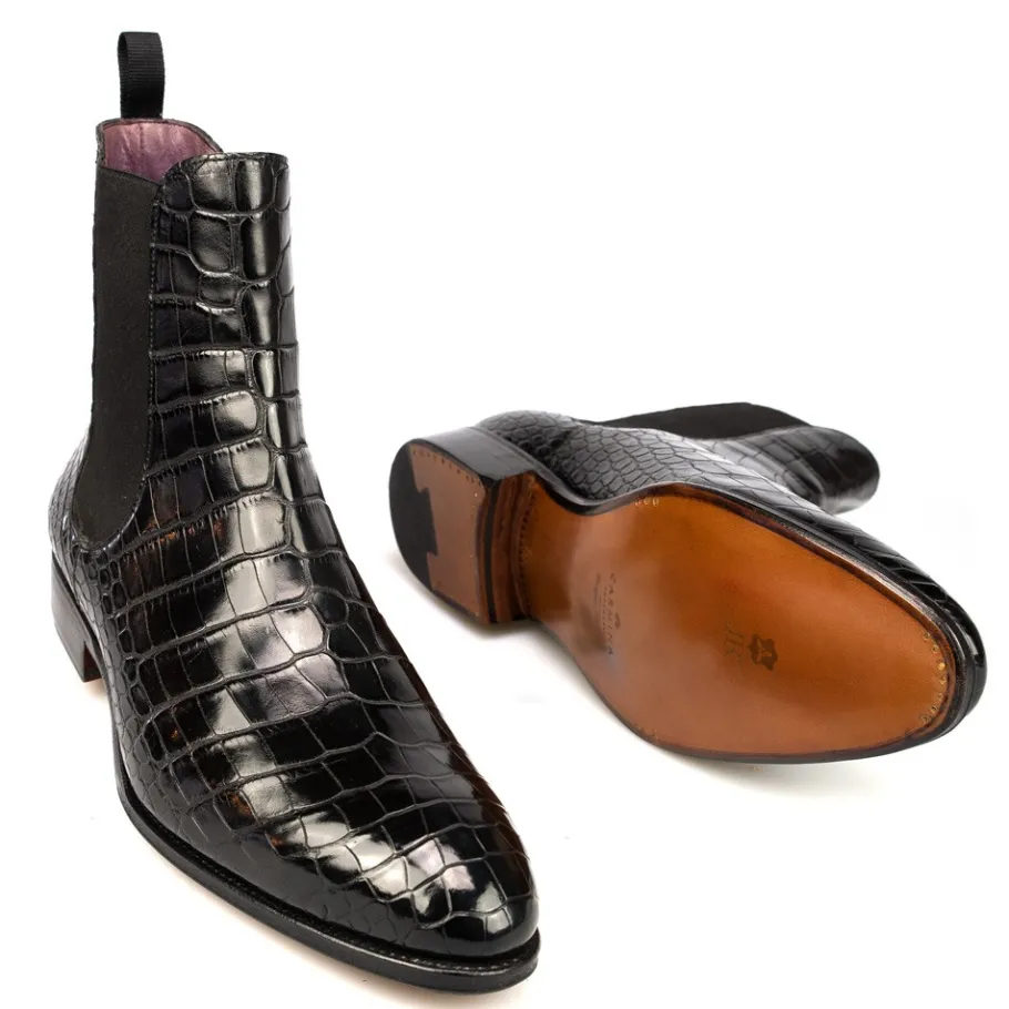 bottes_chelsea_alligator_noir__carmina_1.webp Online Carmina BOTTES CHELSEA ALLIGATOR NOIR | BLACK