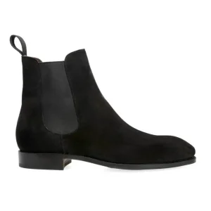 Online Carmina BOTTES CHELSEA DAIM NOIR | BLACK