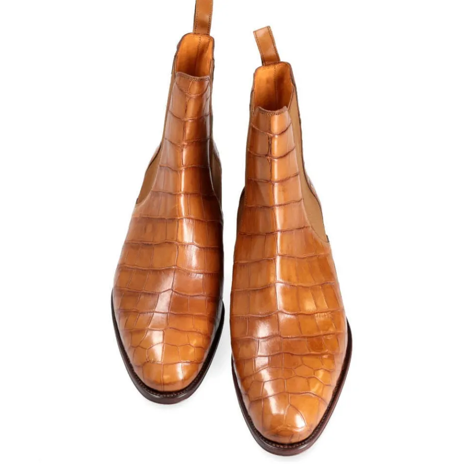 bottes_chelsea_femme_alligator_cuir__carmina_3.webp Outlet Carmina BOTTES CHELSEA FEMME ALLIGATOR CUIR | TANNED
