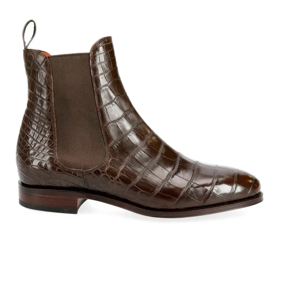 bottes_chelsea_femme_alligator_marron_carmina_2.webp Cheap Carmina BOTTES CHELSEA FEMME ALLIGATOR MARRON | BROWN