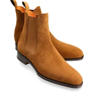 Best Sale Carmina BOTTES CHELSEA FEMME DAIM TABAC |