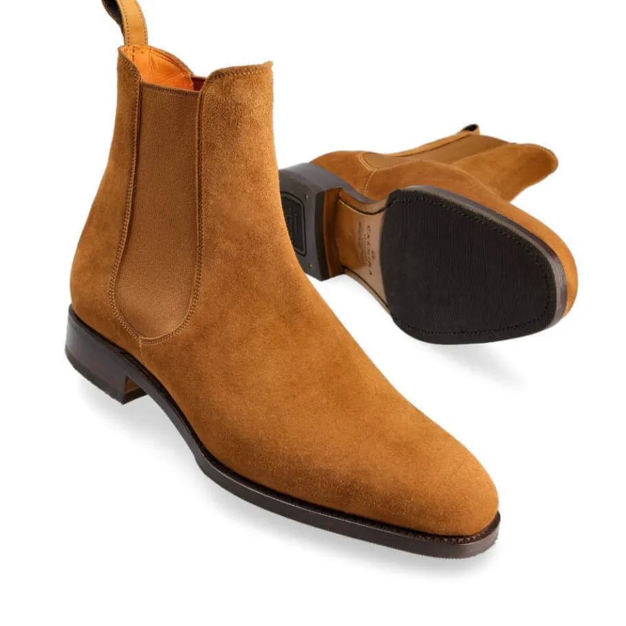 bottes_chelsea_femme_daim_tabac__carmina_1.webp Best Sale Carmina BOTTES CHELSEA FEMME DAIM TABAC |
