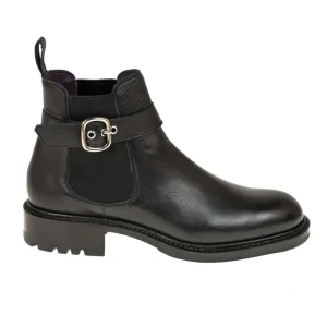 Hot Carmina BOTTES CHELSEA FEMME RUSTICALF NOIR | BLACK