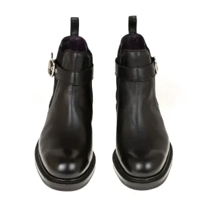 Hot Carmina BOTTES CHELSEA FEMME RUSTICALF NOIR | BLACK
