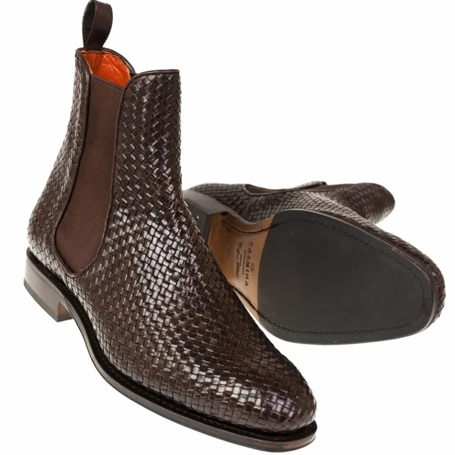 bottes_chelsea_femme_tresse_marron__carmina_1.webp Hot Carmina BOTTES CHELSEA FEMME TRESSE MARRON | BROWN