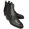 Online Carmina BOTTES CHELSEA FEMME TRESSE NOIR | BLACK