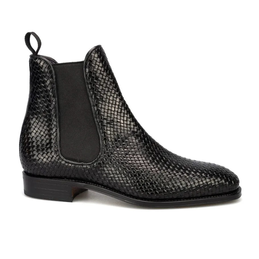 bottes_chelsea_femme_tresse_noir__carmina_2.webp Online Carmina BOTTES CHELSEA FEMME TRESSE NOIR | BLACK