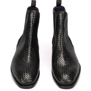 Online Carmina BOTTES CHELSEA FEMME TRESSE NOIR | BLACK