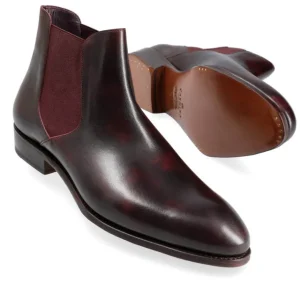 Hot Carmina BOTTES CHELSEA HOMME MUSEUM | BURGUNDY