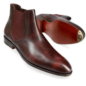 Online Carmina BOTTES CHELSEA HOMME MUSEUM | BURGUNDY
