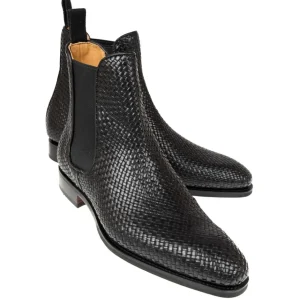 Shop Carmina BOTTES CHELSEA HOMME TRENZADO NEGRO | BLACK