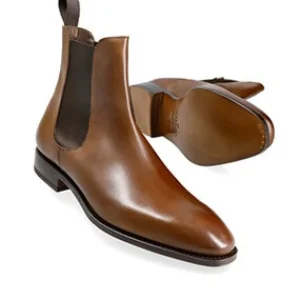 Clearance Carmina BOTTES CHELSEA HOMME VEGANO MARRON | BROWN