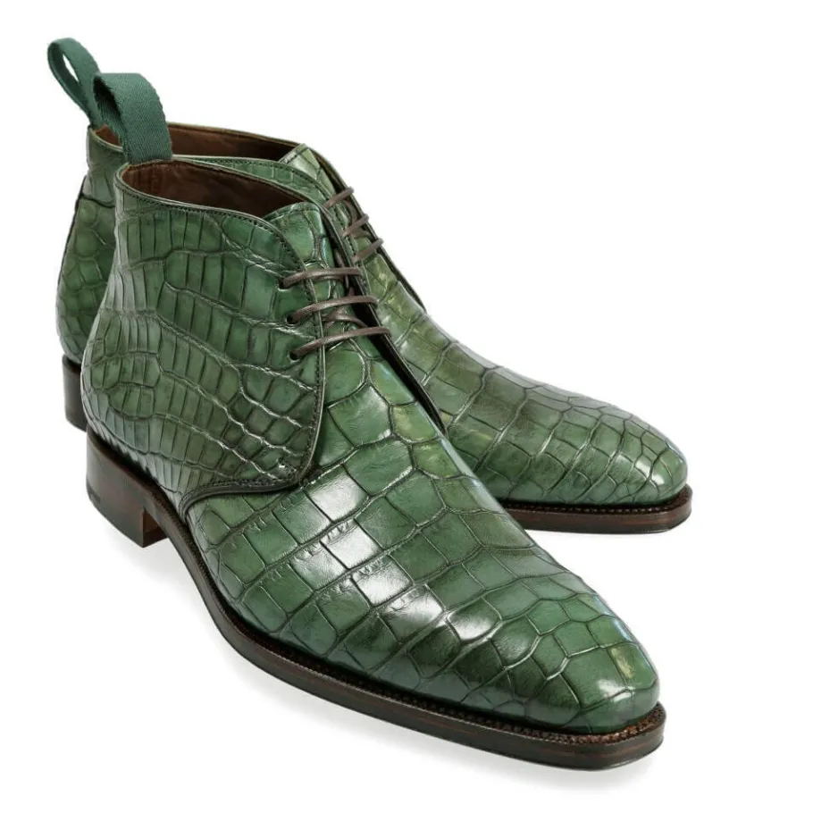 bottes_chukka_alligator_vert__carmina_0.webp Flash Sale Carmina BOTTES CHUKKA ALLIGATOR VERT | GREEN