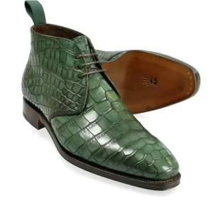 Flash Sale Carmina BOTTES CHUKKA ALLIGATOR VERT | GREEN
