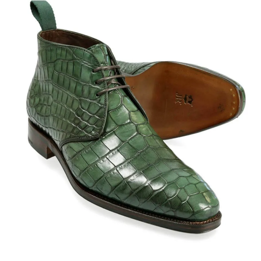 bottes_chukka_alligator_vert__carmina_1.webp Flash Sale Carmina BOTTES CHUKKA ALLIGATOR VERT | GREEN