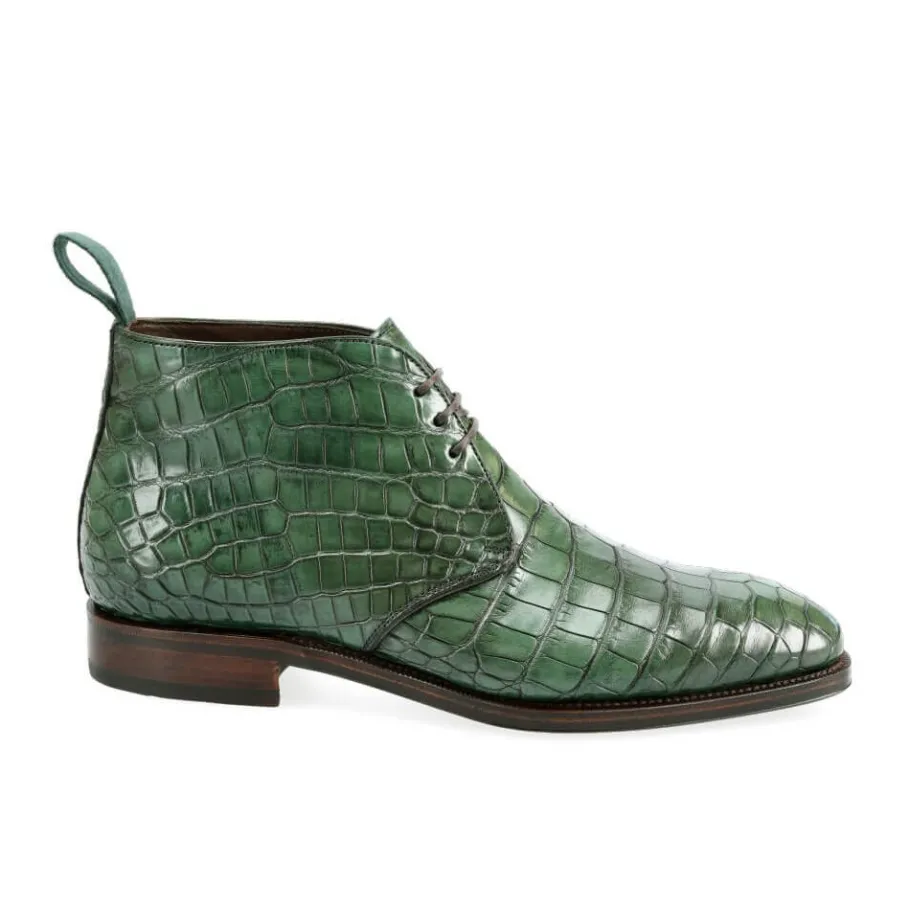 bottes_chukka_alligator_vert__carmina_2.webp Flash Sale Carmina BOTTES CHUKKA ALLIGATOR VERT | GREEN