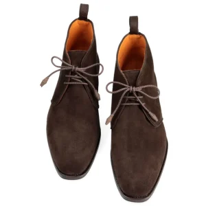 Discount Carmina BOTTES CHUKKA FEMME DAIM MARRON | BROWN
