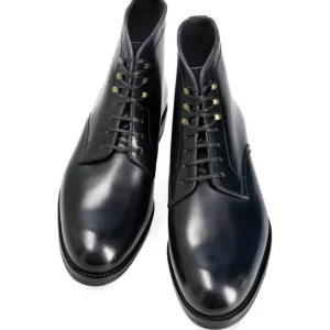 Cheap Carmina BOTTES DE TRAVAIL EN CORDOVAN MARIN | NAVY