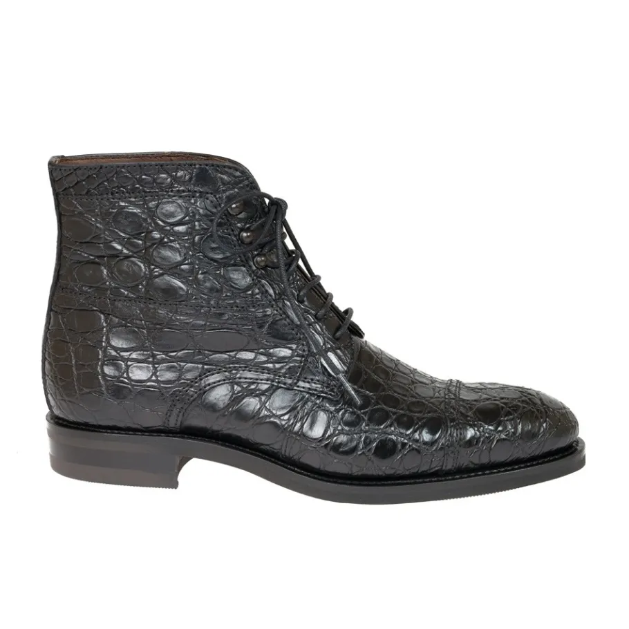 bottes_homme_a_bout_droit_crocodile_noir_carmina_2.webp Discount Carmina BOTTES HOMME A BOUT DROIT CROCODILE NOIR | BLACK