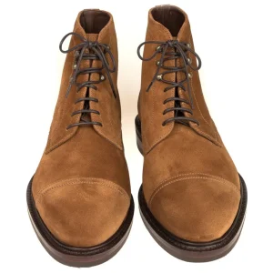 Best Sale Carmina BOTTES HOMME A BOUT DROIT DAIM | TOBACCO
