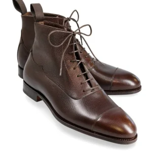 Outlet Carmina BOTTES HOMME A BOUT DROIT GRAIN MARRON | BROWN