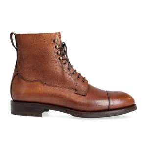 Cheap Carmina BOTTES HOMME A BOUT DROIT KARAGRAIN TAN | TANNED(CHESNUTFINISH)