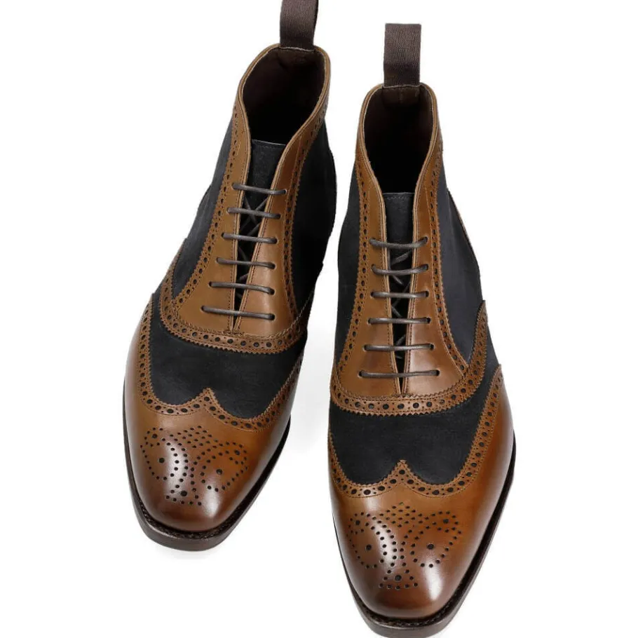 bottes_homme_pelle_vega_vegano_marron__daim_marine__carmina_3.webp Online Carmina BOTTES HOMME PELLE VEGA VEGANO MARRON / DAIM MARINE | BROWN/NAVY