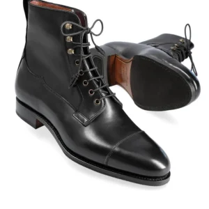 New Carmina BOTTES MILITAIRES FEMME VITELLO NOIR | BLACK