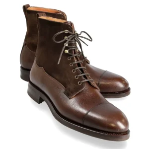 New Carmina BOTTES MILITAIRES KARAGRAIN DAIM BRAUN | BROWN