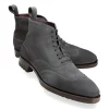 Clearance Carmina BOTTES WINGTIP EN DAIM GRIS ASSOMBRI | GRAY