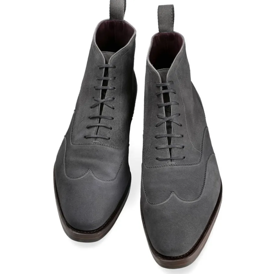 bottes_wingtip_en_daim_gris_assombri__carmina_3.webp Clearance Carmina BOTTES WINGTIP EN DAIM GRIS ASSOMBRI | GRAY
