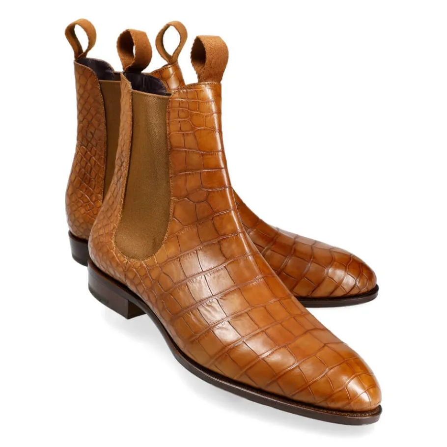 bottines_chelsea_en_cuir_alligator__carmina_0.webp Online Carmina BOTTINES CHELSEA EN CUIR ALLIGATOR | TANNED