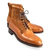 Sale Carmina BOTTINES HABILLÉES EN VEGANO TAN ET DAIM TOBACCO TANNED/TOBACCO