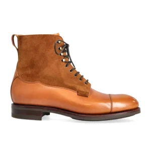 Sale Carmina BOTTINES HABILLÉES EN VEGANO TAN ET DAIM TOBACCO TANNED/TOBACCO