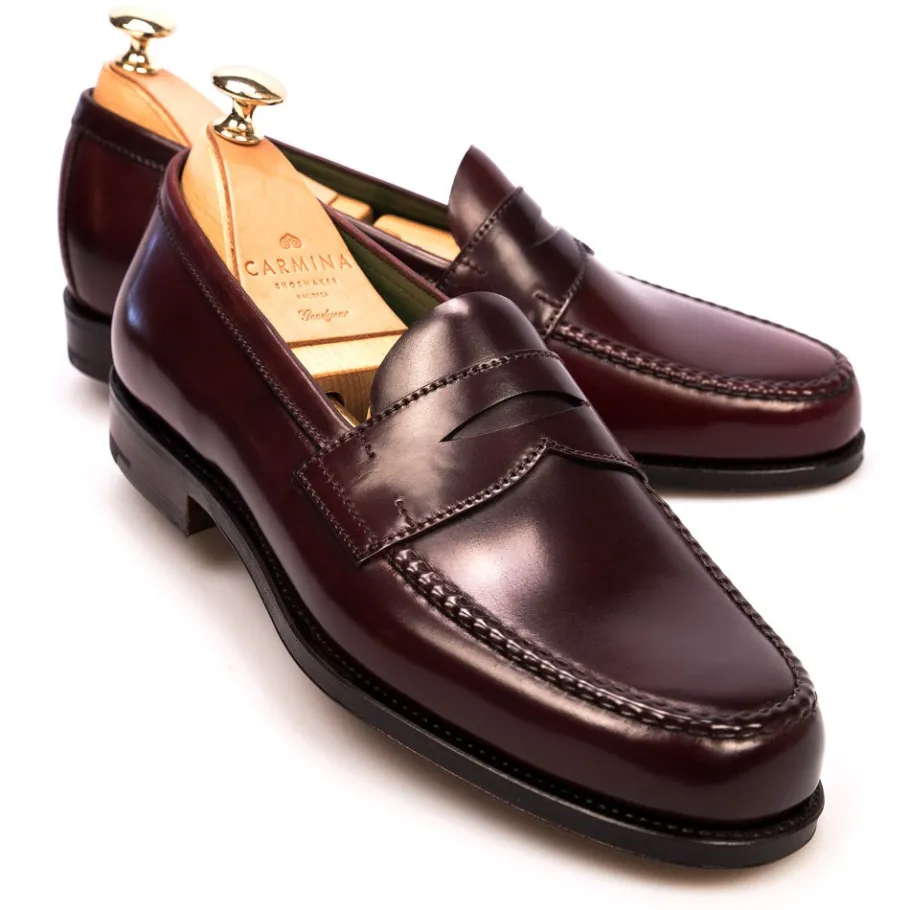 burgundy_cordovan_dress_loafers__carmina_shoemaker_0.webp Best Carmina Burgundy Cordovan Dress Loafers | Shoemaker