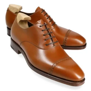 Best Sale Carmina CAP TOE OXFORDS 80201 RAIN TANNED